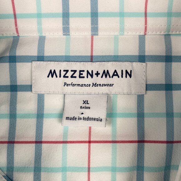 Mizzen+Main Shirt Mens XL Trim Leeward Button Down Stretch Collared - Picture 5 of 11